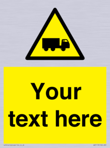 Custom Lorry Hazard Sign